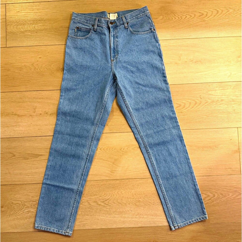L.L.Bean Classic Fit Men’s Light Wash Blue Denim Straight Jeans Zip Fly 5-Pocket